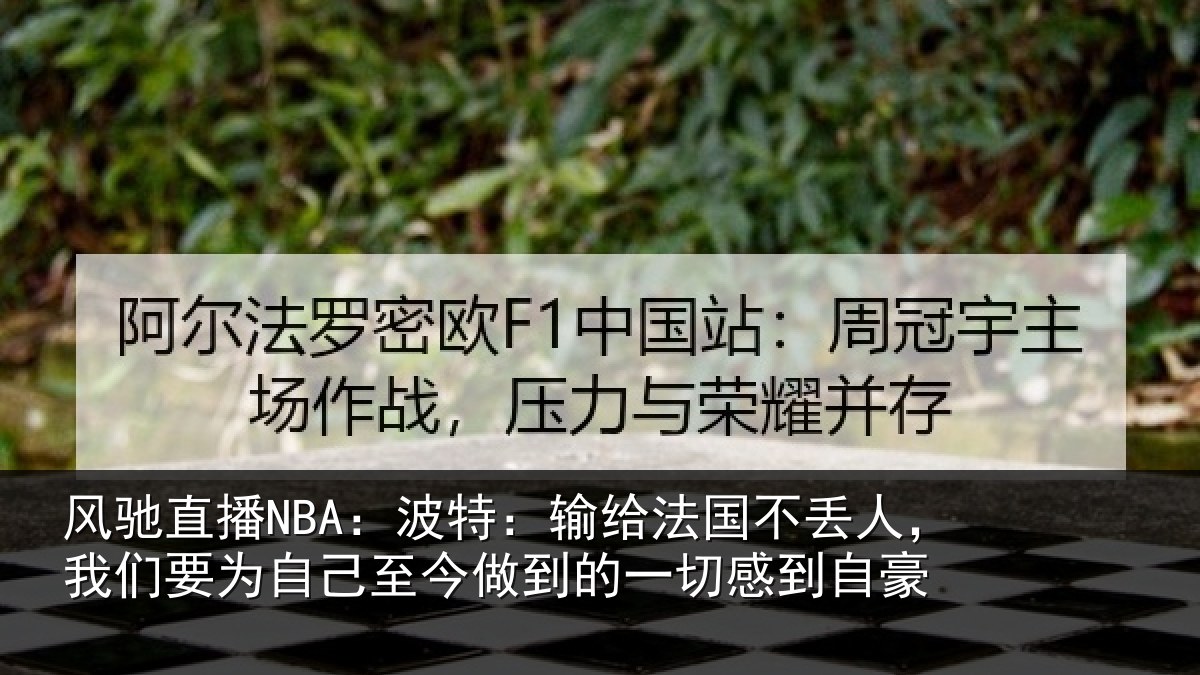 风驰直播NBA：波特：输给法国不丢人，我们要为自己至今做到的一切感到自豪